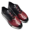 Luxury Brand Design Mens Casual Sneakers Genuine Leather Lace-up Oxford Shoes Engraving Letters Pattern Social Travel Shoes Man