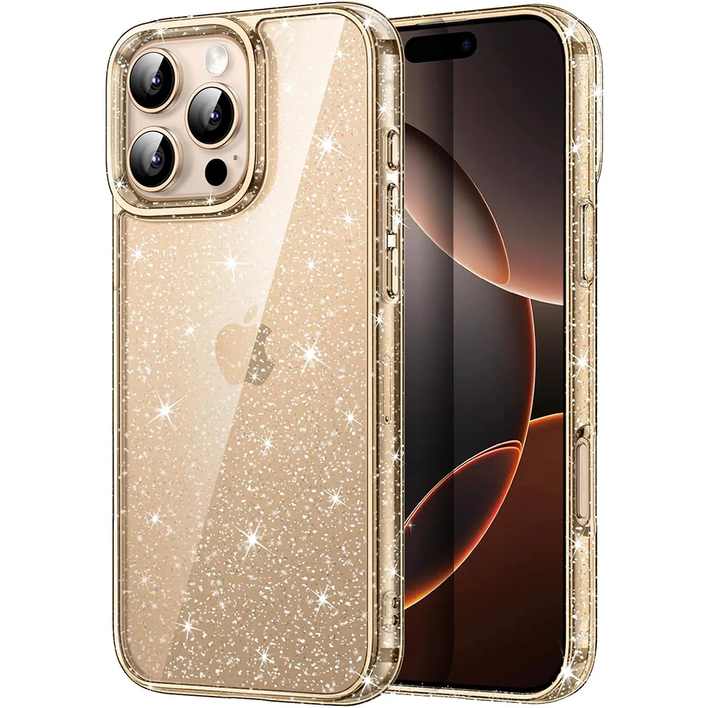 Gold Glitter Phone Case - Chic Protective Cover