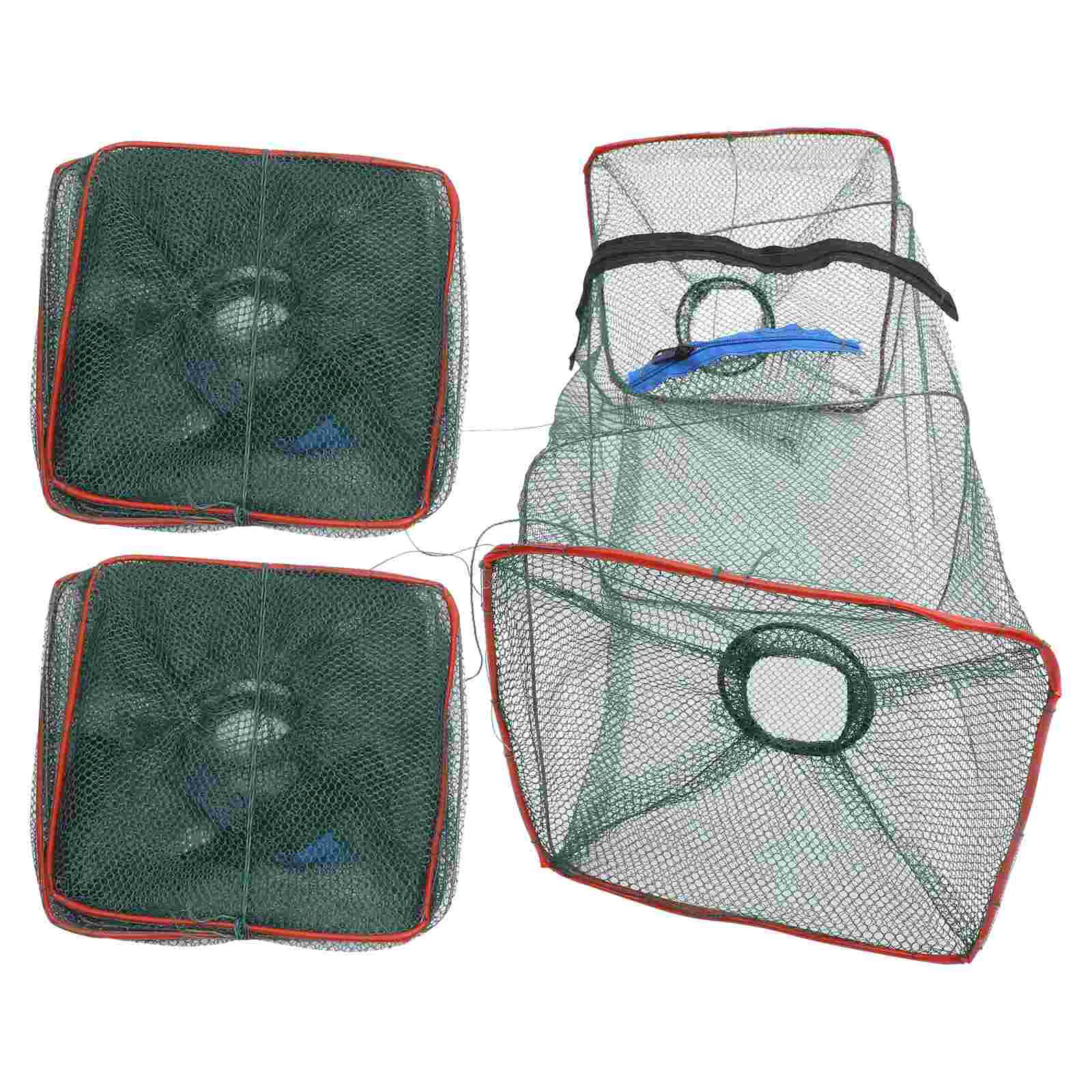 

Fishing Nets Outdoor Crab Trap Portable Shrimp Fish Trap Lobster Bait Trap Collapsible Crawfish Cast Net Random Color