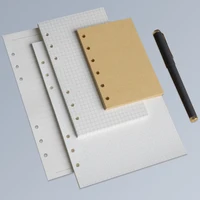 1 Pack A5/A6/A7 Refill Paper, 6 Holes Loose Leaf Paper, 6 Ring Notebook Planner Diary  Personal Organiser, 100 Sheets, 100 grams 1
