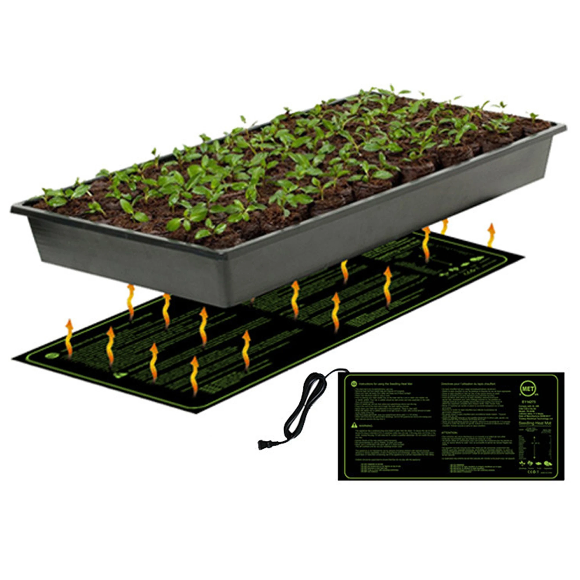 Seedling Heating Pad 110/120/220/230v Seed Growth Heating Pad Potted Bonsai Insulation Breeding Clone Start