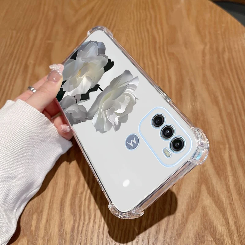 Vibrant Floral Transparent Phone Case