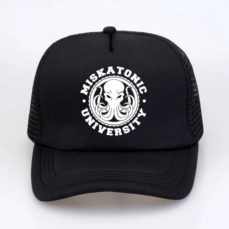 

Miskatonic University Men's hat Necronomicon Call Of Cthulhu Cthulu Lovecraft Novelty baseball cap Mesh Breathable trucker hats