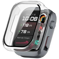 Premium Glass & Case Screen Protector with Anti-Scratch Film and Protective Bumper Cover for Huawei Watch D2 (Transparent)