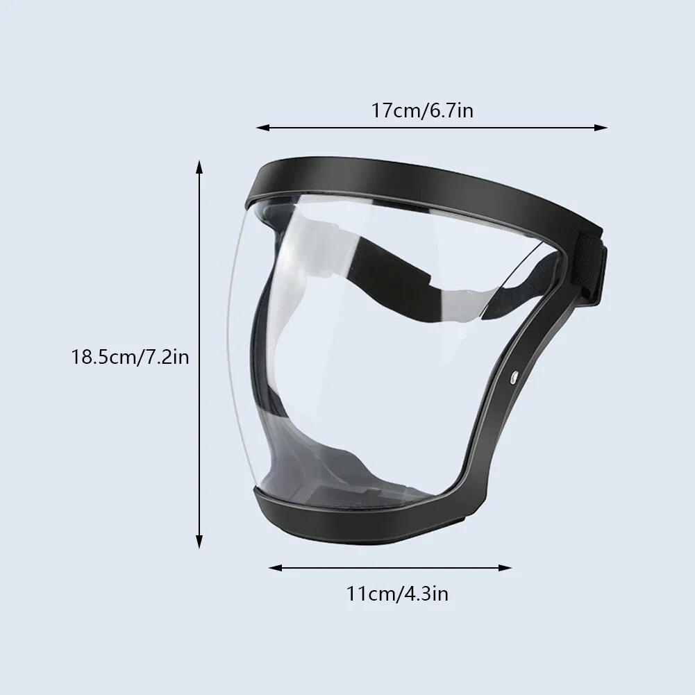 Work Protection Mask Transparent Facial Protector Full Face Shield Kitchen Tools