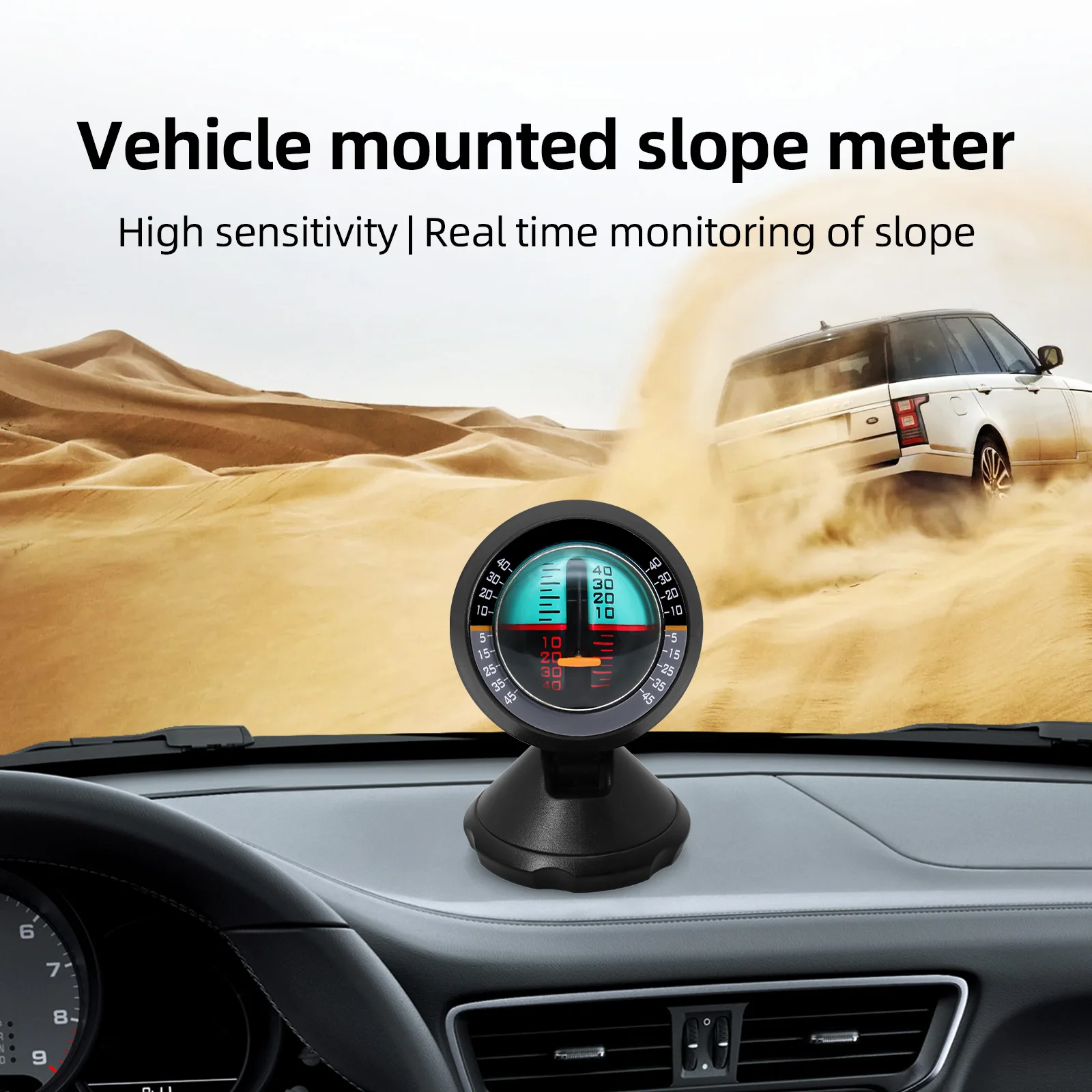 1Pc Car Inclinometer Slope Meter Outdoor Measure Tool Multifunction Inclinometer