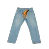 Man Jeans Cargo Pants Y2k for Men Hand Printed Clothing Baggy Fashion Classic Denim Trousers Male New Korean Washed Fashion 4