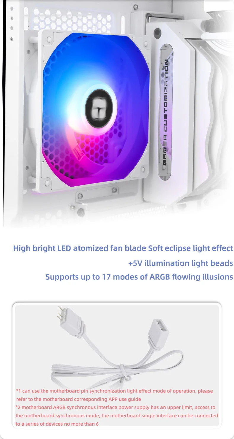 Gamer, ajustar a velocidade, argb, 120mm, 5V, 3Pin, TL-C12C