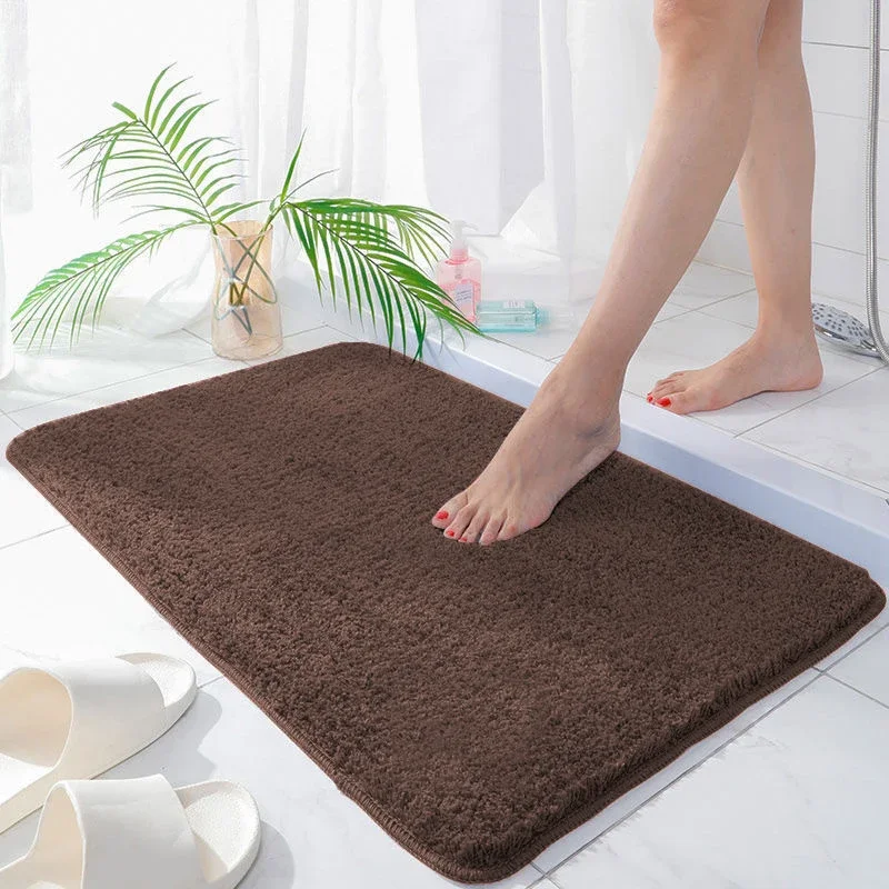 Super Thick Fluff Fiber Bath Mats Home Absorbent Floor Mat for Bathroom Door Thicken Soft Rug Non-slip Doormat Shower Room Mat floor mat bathroom mat absorbent bathroom mat bathroom floor mat toilet mat bath mat