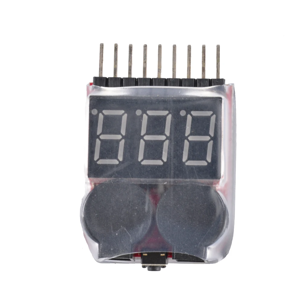 1s-8s Lipo batterie monitor Summer Alarm anzeige Spannungs prüfer Niederspannung salarm bx100 für RC Modell auto Hubschrauber teile – Detail 5