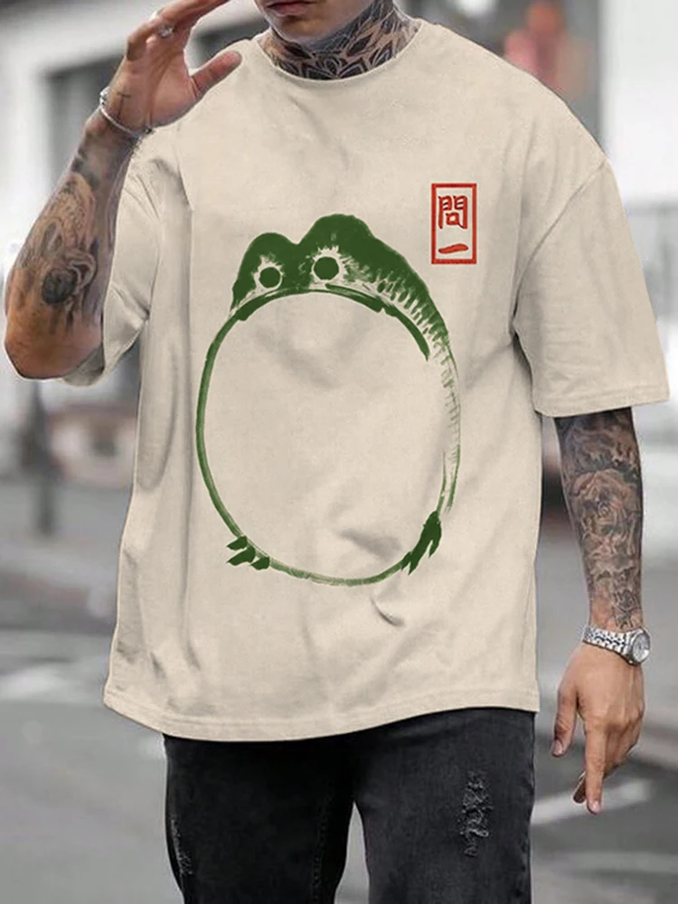 

Футболка мужская с принтом лягушки и Жабы