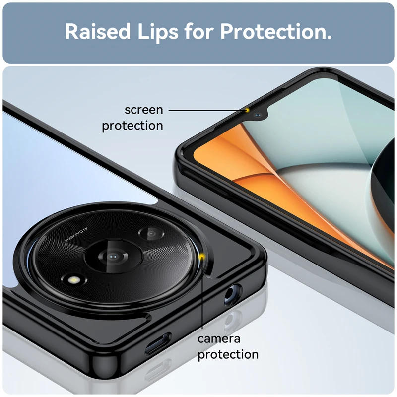 Per Xiaomi Redmi A3 Custodia Per Xiaomi Redmi A3 Cover Shell Bumper Coque Capa Custodia Posteriore In Silicone Liquido Per Xiaomi Redmi A3