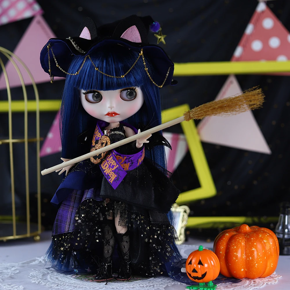 Blue Hair Blyth BJD Doll 6