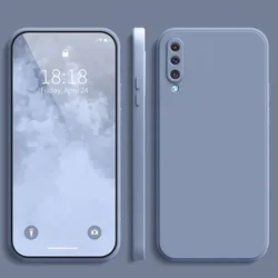 Ultra Thin Matte Phone Case - Solid Color Soft TPU Cover - Samsung A70S (Gray)
