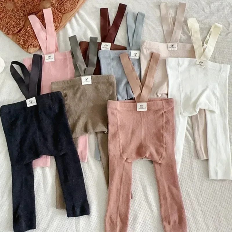 0-3Y Baby Leggings Belly Protect Cotton Children's Socks Boys Girls Kids Strap Pants Baby Big butt Pantyhose Spring and Autumn