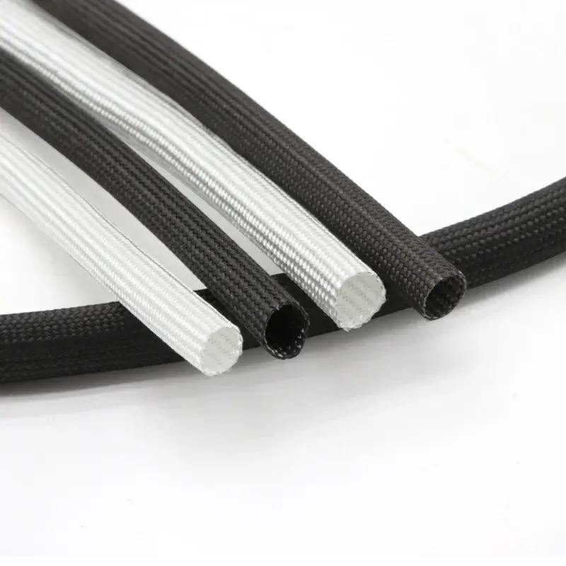 1/5M ID 1mm ~ 40 mm Braided Fiberglass Sleeve 600 Deg.C High Temperature Chemical Glass Fiber Tube Fiberglass Sleeving - Image 5