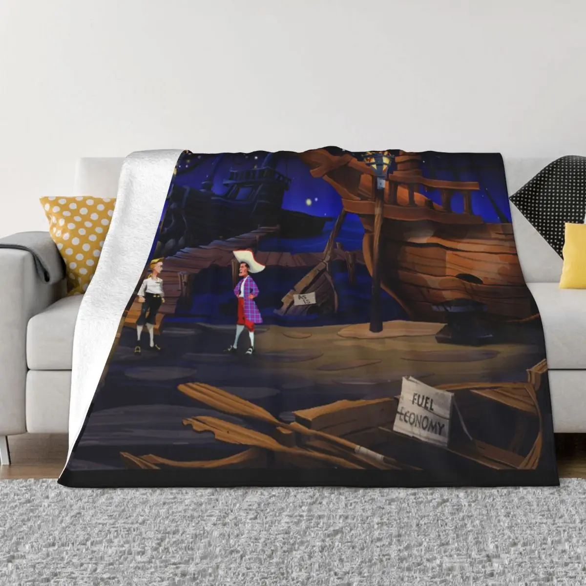 

Одеяло в клетку секрет обезьяны, Фланелевое декоративное легкое покрывало для видеоигр, для кровати, путешествий