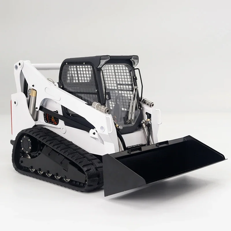 New JD-165 1/14 Remote Control Hydraulic Skid Steer Loader SM770 RC Crawler Bobcat Engineering Vehicle 5