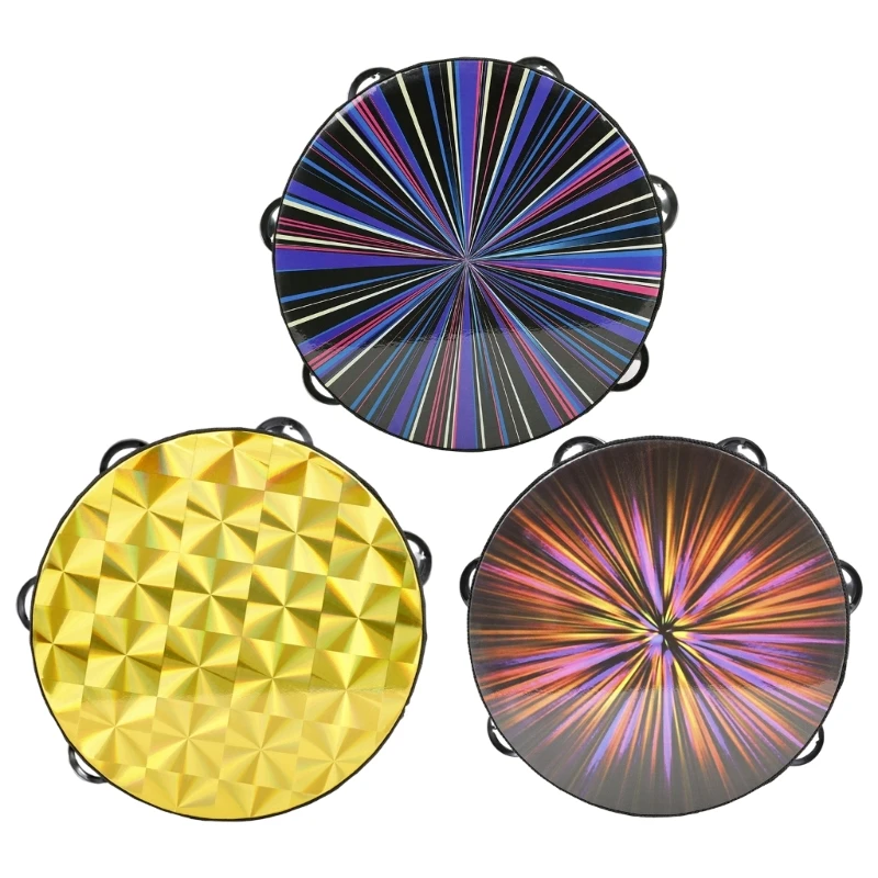 

Красочные колокольчики, барабан, ручной бубен, колокольчики для семейной вечеринки, ребенка