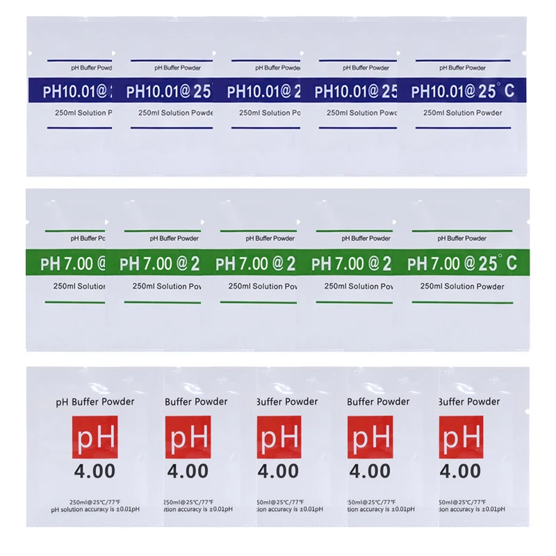 Aquarium Water Quality Testing Agent PH er Powder ORP Calibration Powder Correction Solution For Testing Measure PH4.00 4.01 6.86 7.00 9.18 10.01