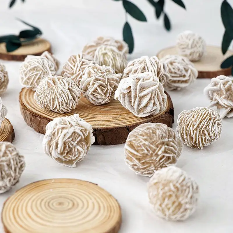 Desert Rose Crystal Natural Quarzz Crystal Reiki Healing Gem Crystal Rough Stone Table Ornament Campione Minerale Per La Stanza