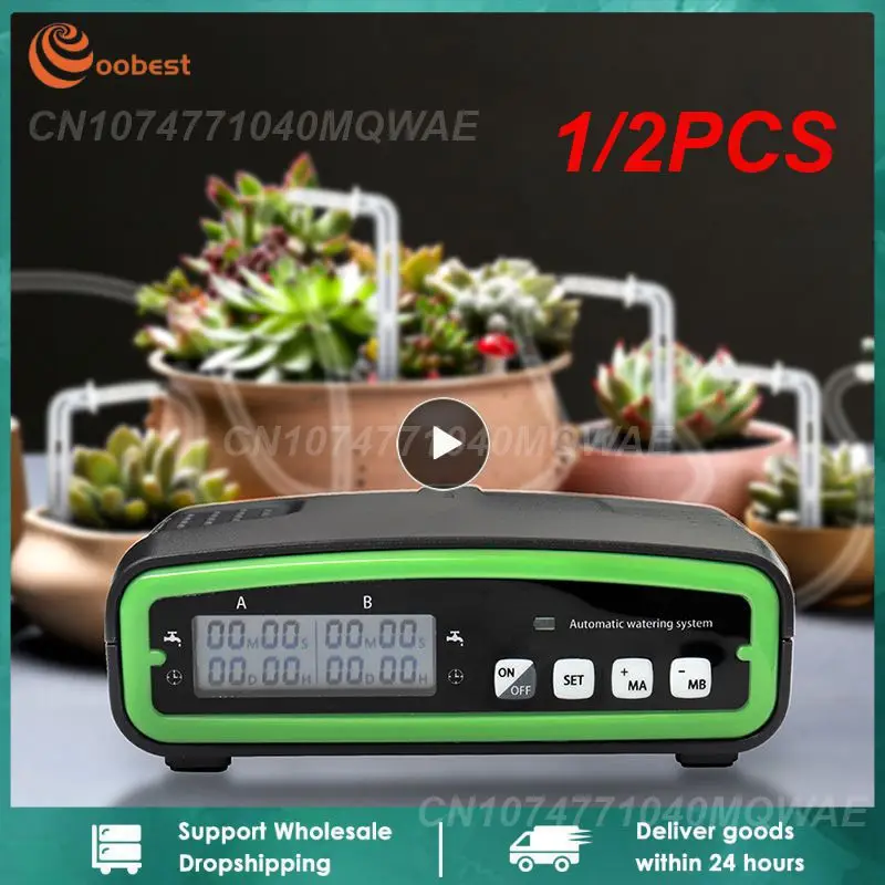 

1/2PCS New Smart Drip System Automatic Timer Watering Device Garden Water Pump Controller For Potted Plant Flower Pour 20 Pots