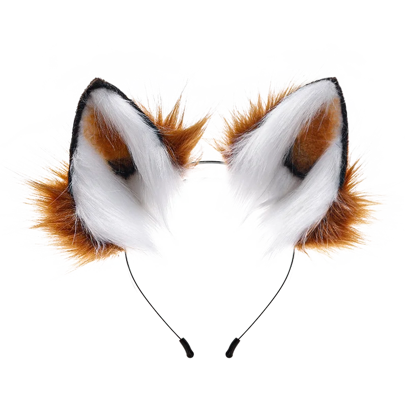 Anime Cosplay Accessories Anime Cosplay Tails Anime Cosplay Props Halloween Party Fox Tail Fox Ears Set Plus Cute Paw Gloves Cosplay Animation Exhibition Character Handmade Plush Props