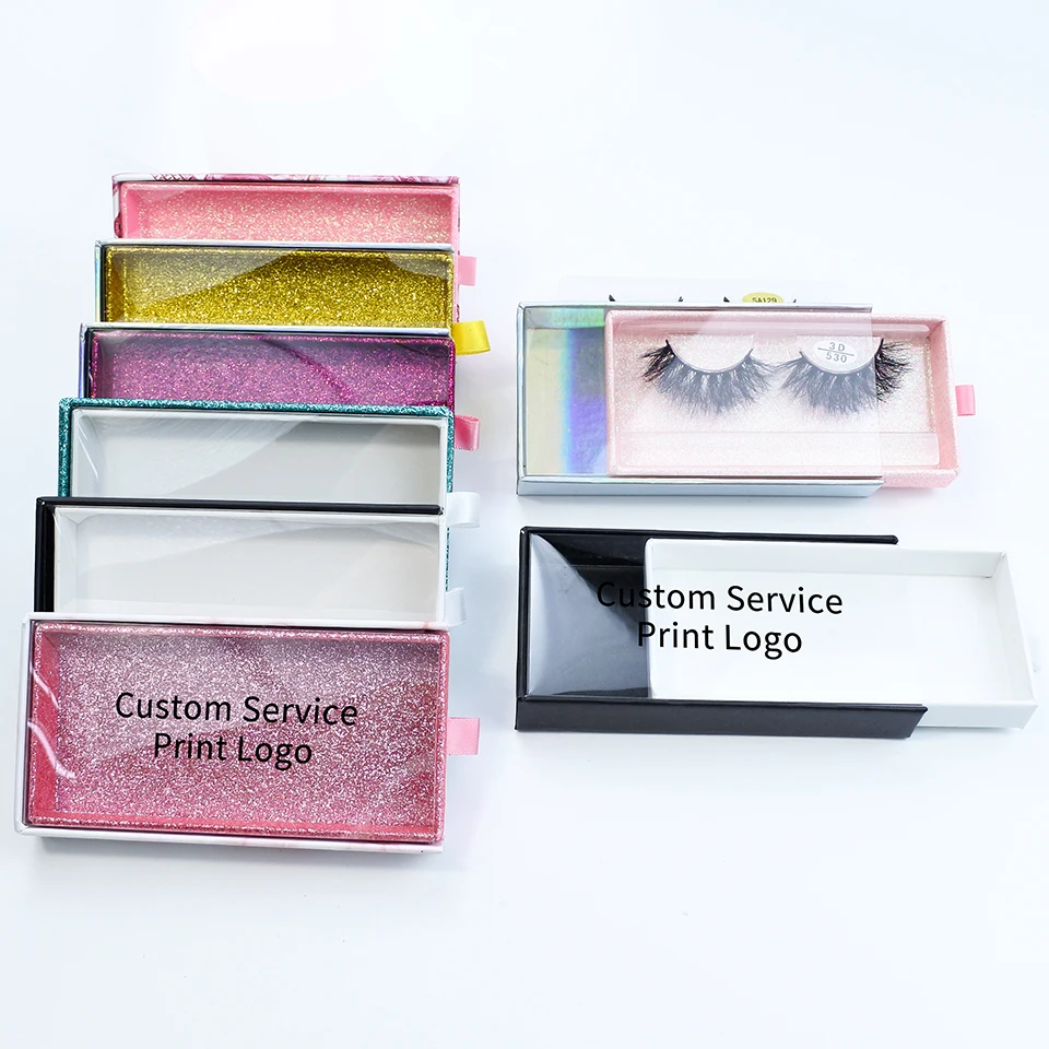 Custom Logo Eyelash Packaging Box Vendor Empty Lash Box Private Lable Eyelash Box Case Wholesale 3