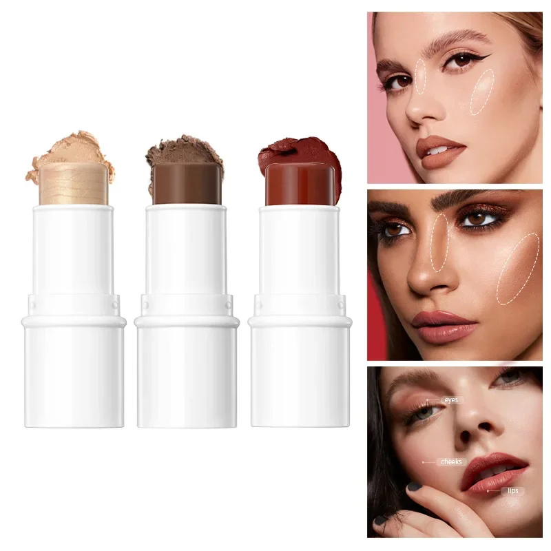 

Private Label 7 Colors Highlighter Stick Long Lasting Easy To Wear Brighten Non-takeoff Face Beauty Bulk Makeup Custom 7.5g