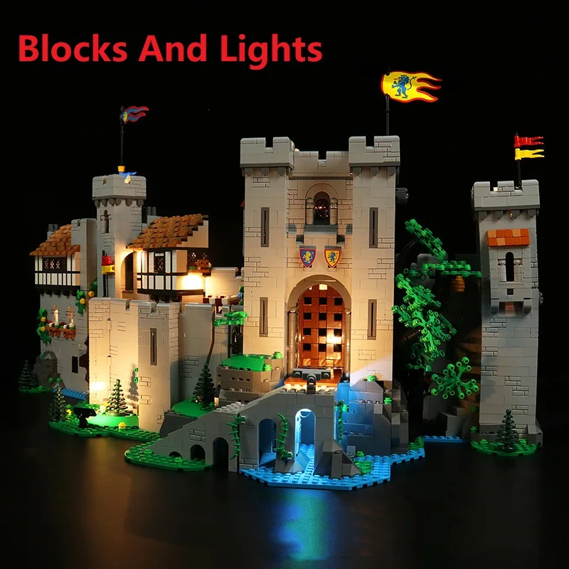 

IN STOCK 4514 PCS Lion King Castle Compatible 10305 85666 Building Blocks Bricks Education Kids Christmas Birthday Gifts Toy