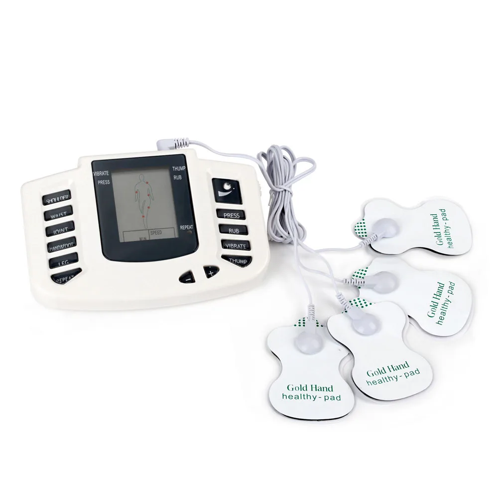 Full Body Tens Muscle Electrostimulator EMS Acupuncture  Massage 16pads Digital Meridian Apparatus Full Set