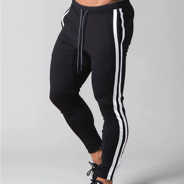 Streetwear Joggers Men Pants Gym Fitness Clothing Elastic Waist Breathable Tracksuit Trousers Bottoms Leggings Sports Sweatpants 2