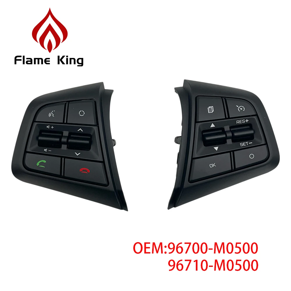 

Flame king For Hyundai Creta ix25 Steering Wheel Cruise Control Buttons For Creta ix25 2.0 L 96700-M0500 96710-M0500 Original