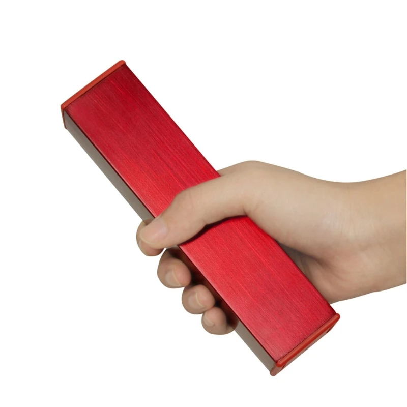 Metal Rectangle Cylinder Sand Shaker Rhythm Musical Instruments Metal Hand Shaker Kids Adults Musical Toy Gifts