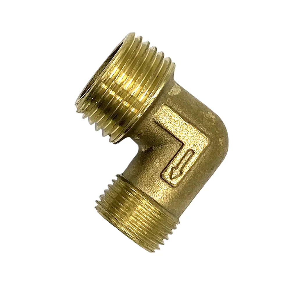 

Air Compressor Fittings Brass 20.5*16.5mm Male Thread 90 Deg Check Valve Elbow Coupler For Oil-free Air Compressor