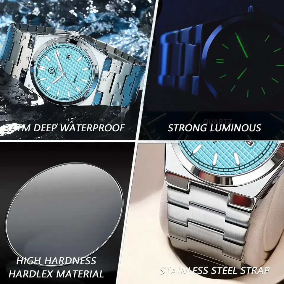 Maoyuan Luxury Military Watch for Men Waterproof Luminous Date Chronograph Man Watch Sport Quartz Stainless Steel Men's Watches 3
