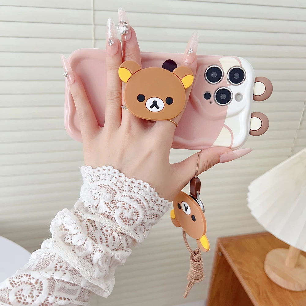 Rilakkuma Wave Case with Holder Rope
