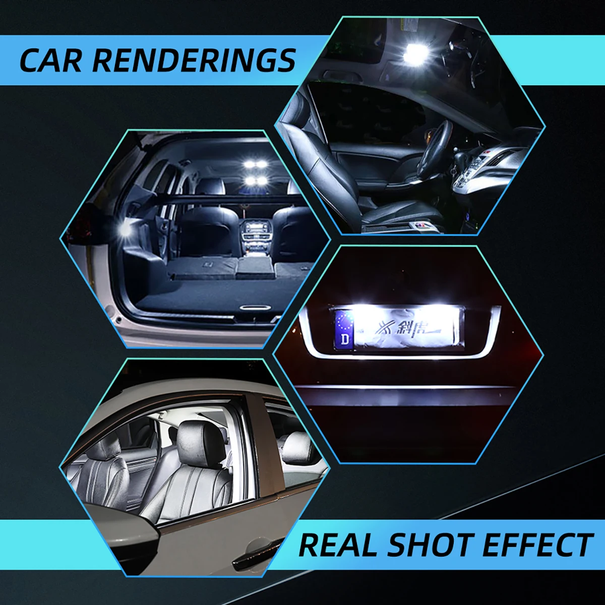 10x C5W C10W LED 31mm 36mm 39mm 42mm Festoon Bulb COB Led Car Interior Dome Light License Plate Luggage Trunk Lamp Universal led car lights