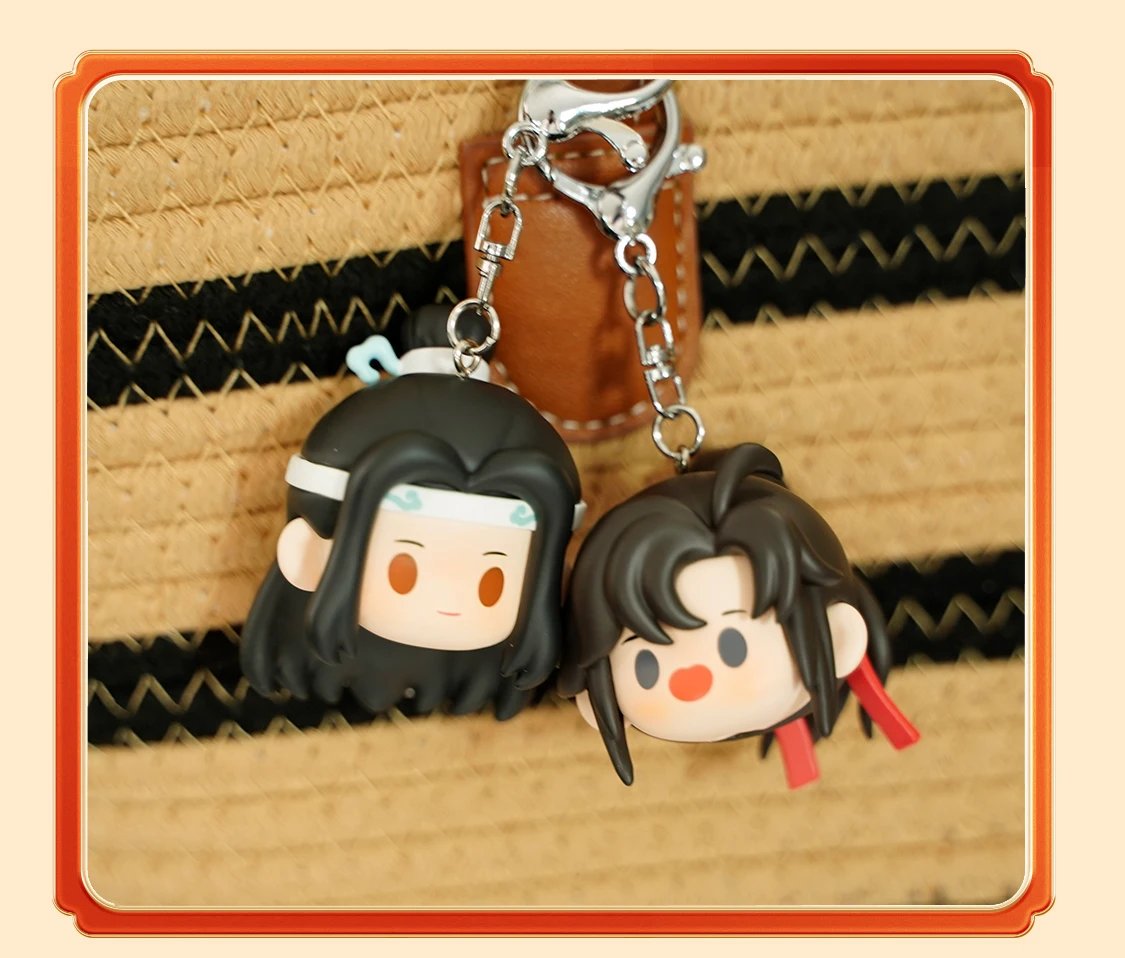 Mo Dao Zu Shi Wei Wuxian Lan Wangji BL PVC Figure Doll Toy Keychain Pendant Bag Acc Official Cosplay The Untamed MDZS 6