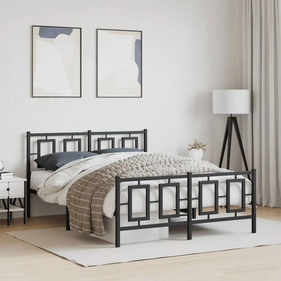 Telaio Letto Singolo 0,9 M Con Testiera Portaoggetti, Luci LED RGB E Stazione Di Ricarica USB – Struttura In Metallo E Legno MDF, 27 Cm Di Sottotetto - 2