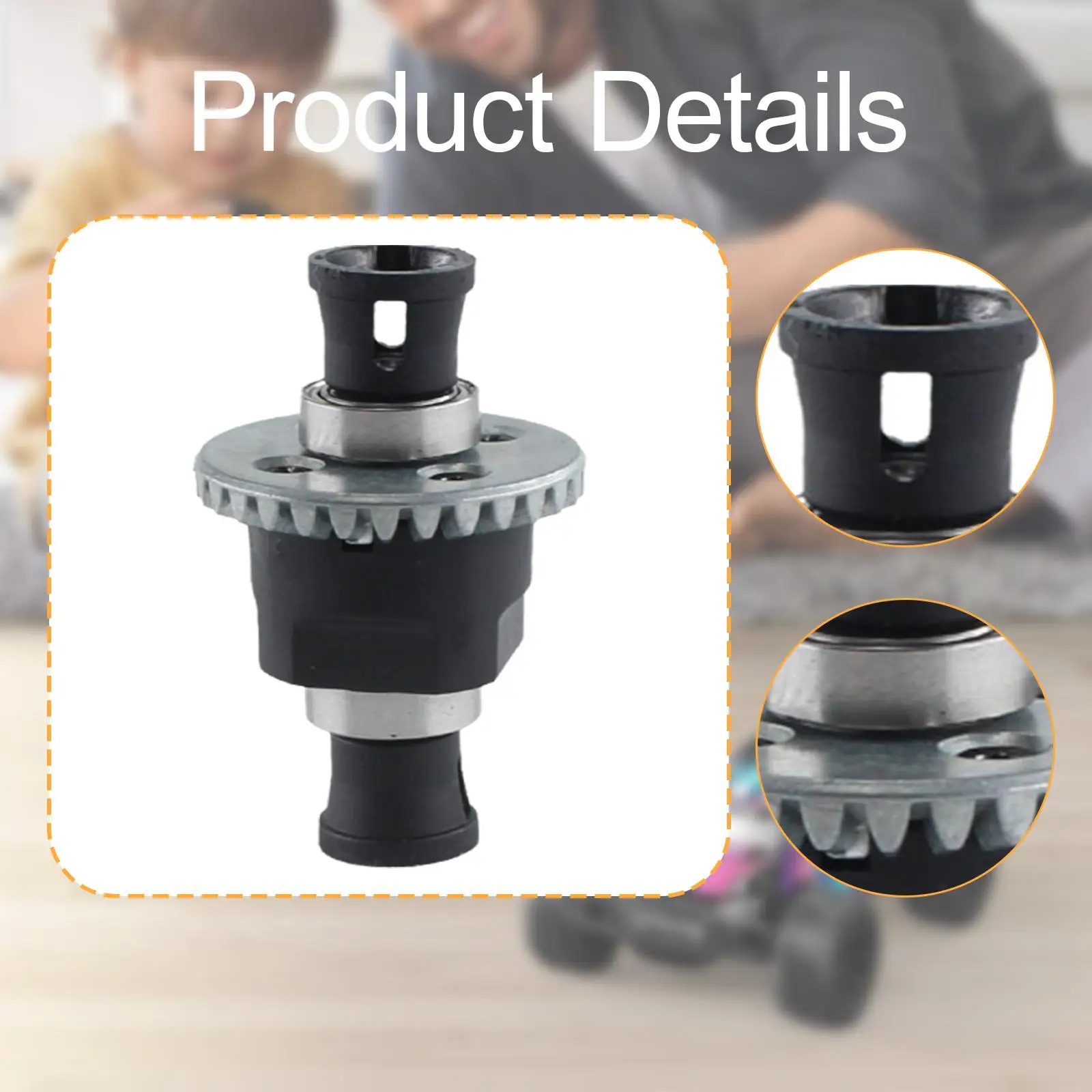 RC Car Differential Spare Parts, 1:18 Scale, DIY Accessory Sturdy Replace Parts for 18101 Crawler Car Model Truck Vehicles RC Car Differential Spare Parts, 1:18 Scale, DIY Accessory Sturdy Replace Parts for 18101 Crawler Car Model Truck Vehicles