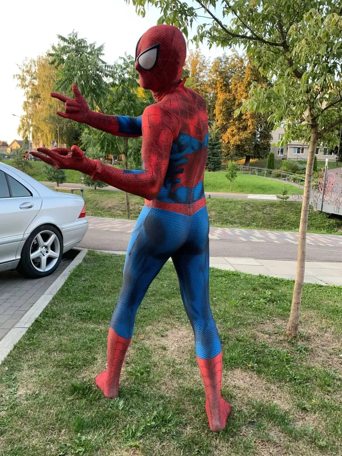 ハロウィン大人用クラシックスパイダーマンスーパーヒーローコスプレ