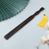 40CM Solid Wood Purple Sandalwood Paddle Horse Whip,Handmade Deluxe Riding Crop whips,Bat Horse Whip， Handle With Tassels 1