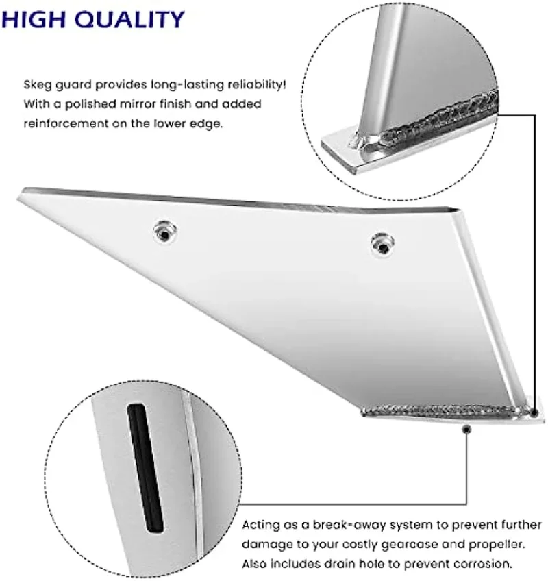 Skeg Guard Protector Safe-Skeg for Mercury 75 90 115HP 4 Stroke 2.07" Ratio 2015-Present 150HP 175HP ChuangQian 27061