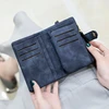 New Women Wallets Short Hasp Pu Leather Purses Multifunctional Large Capacity Money Bag Small Solid Coin Card Holders Carteras 4