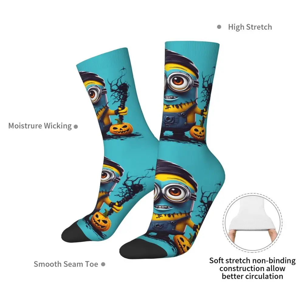 Custom Cool Print M- Minions Cartoon Socks for Women Men Stretchy Summer Autumn Winter M- Minions Bananas Crew Socks 57 Sb2b88ccceff74a96b947d1ff9c1caa7bh