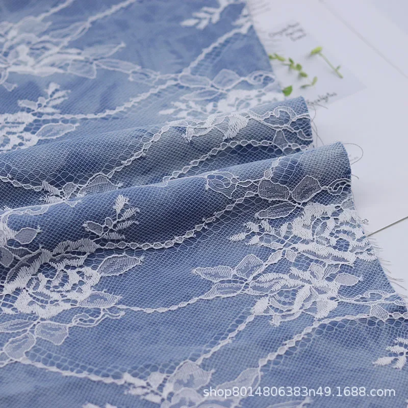 Washed Lace Composite Tie Dye Denim Fabric for Clothing Bag Shoe Cap Material Origin China Fabric for Men Women Children
