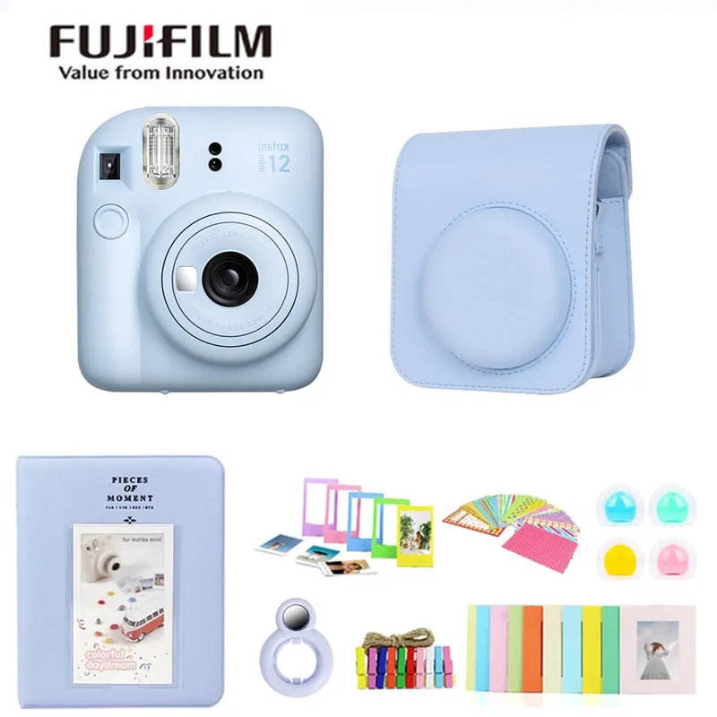 Fujifilm Instax Mini 12 Fotocamera Con Pacchetti Combinati Disponibili Per La Selezione Con Fuji Film Instax Mini 12 Film Paper
