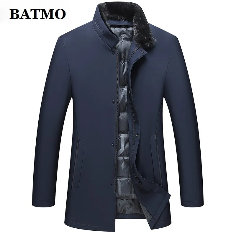 

2024 new arrival winter mink fur collar 90% white duck down jackets men,warm thick parkas coat,plus-size M-4XL ZK25