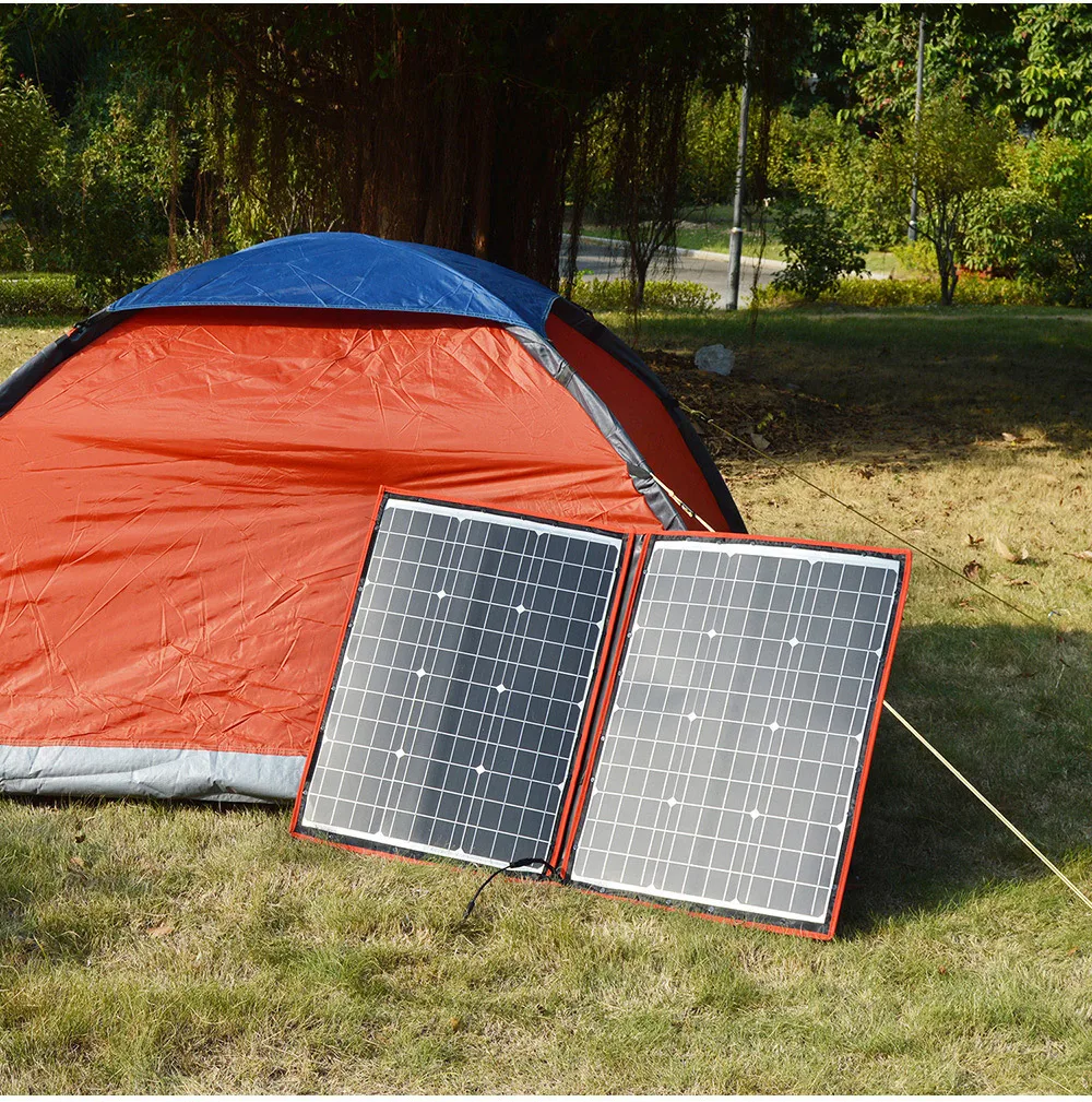 100W Foldable Flexible Solar Panel Kit